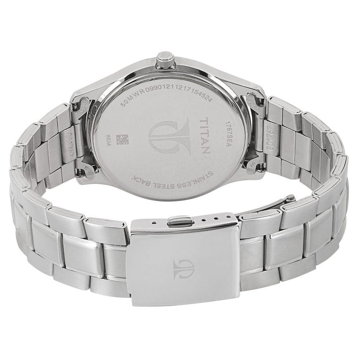 Titan Workwear White Dial Analog with Day and Date Stainless Steel Strap watch for Men - The Watch Factory ®