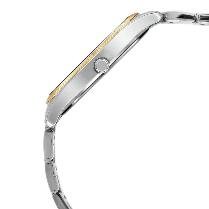 Titan Quartz Multifunction White Dial Stainless Steel Strap watch for Men-NL1768BM01