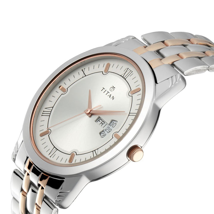Titan Bandhan 17742565KM01 Silver Dial Couple Watch