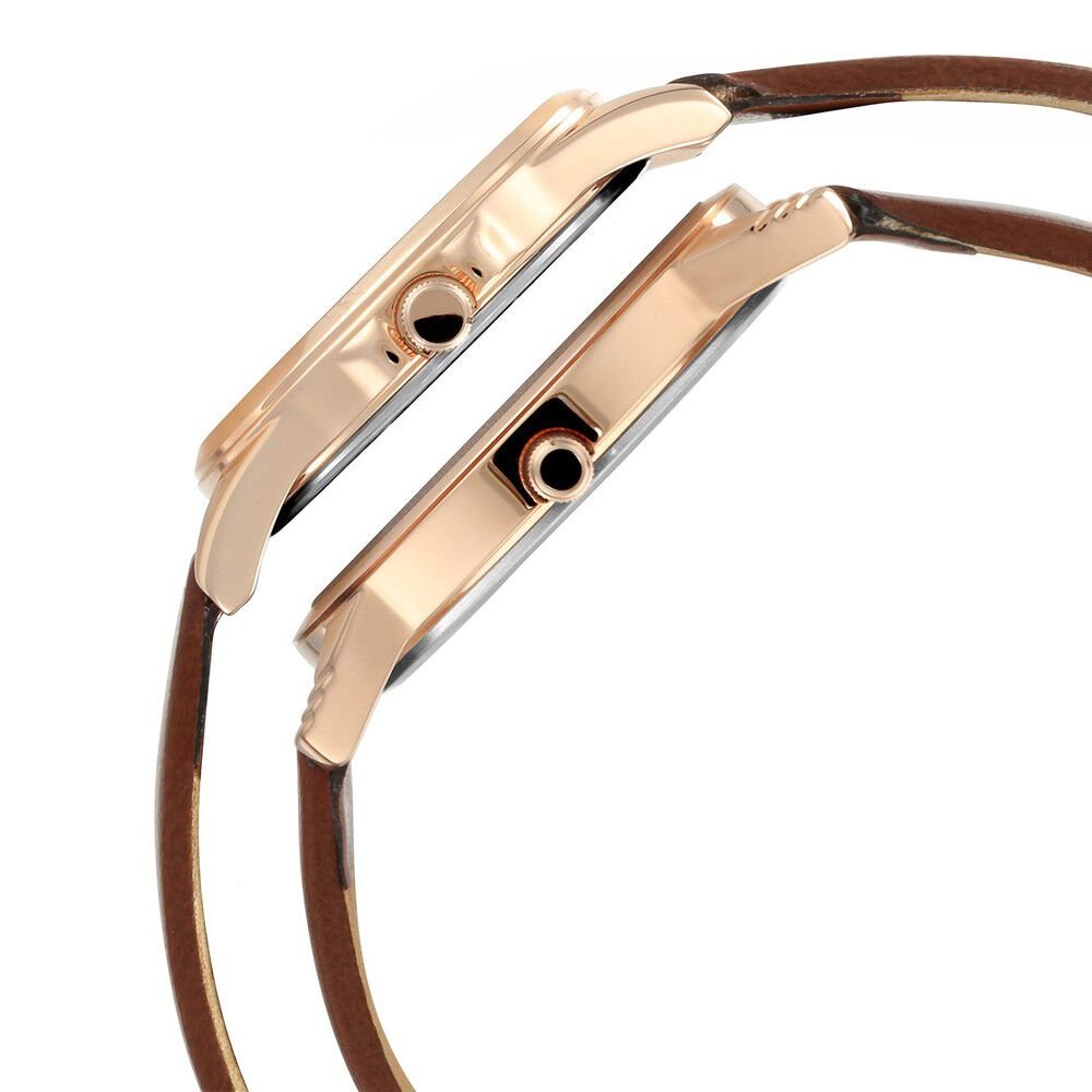 Titan Quartz Analog with Day and Date Silver Dial Leather Strap Watch for Couple - The Watch Factory ®