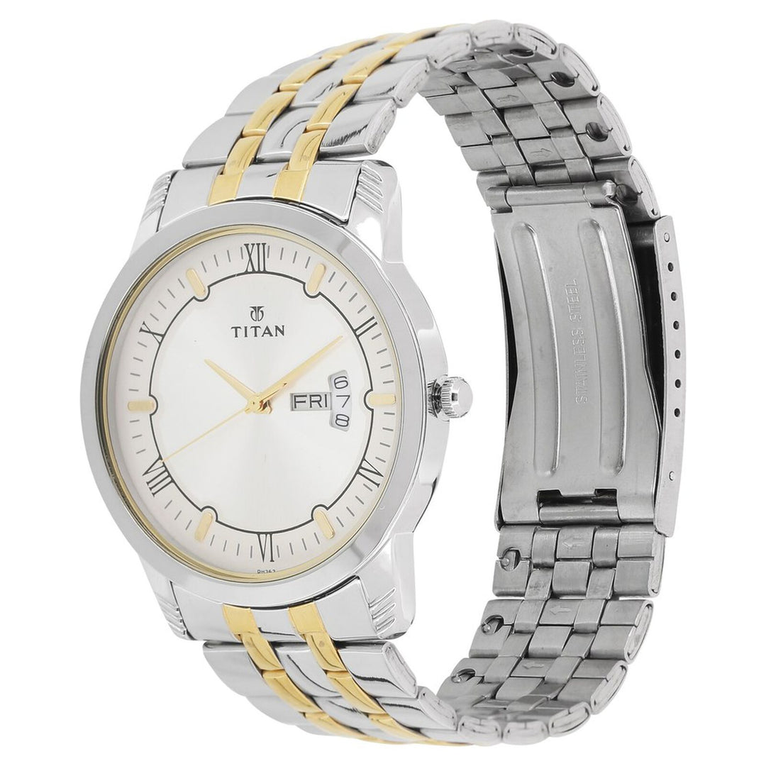 Titan 1774BM01 Silver Dial Men&