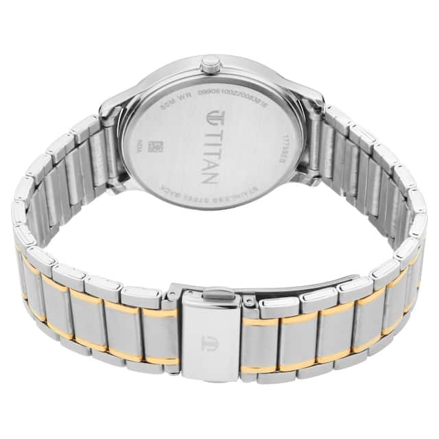 TITAN Lagan - White Dial Metal Strap NP1775BM02