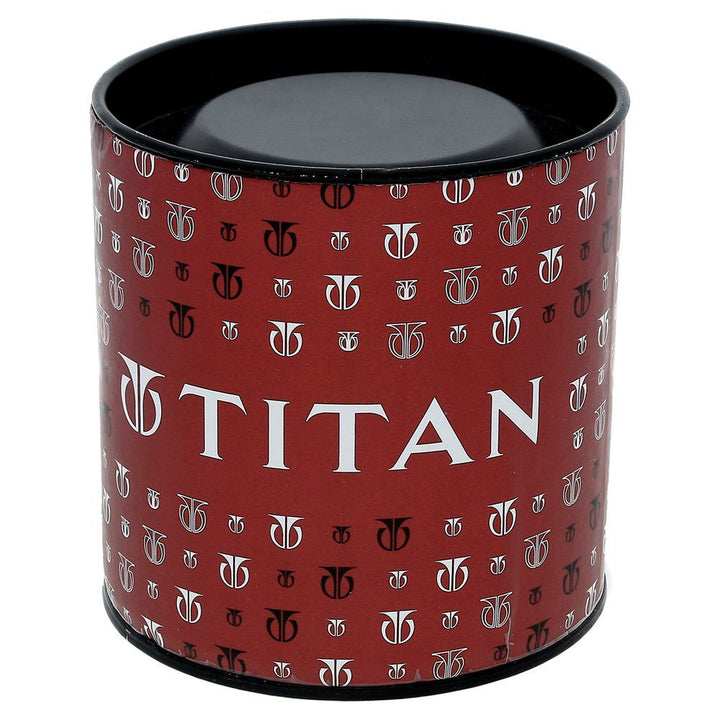 Titan Quartz Analog with Date Champagne Dial Stainless Steel Strap Watch for Men-NL1775YM01