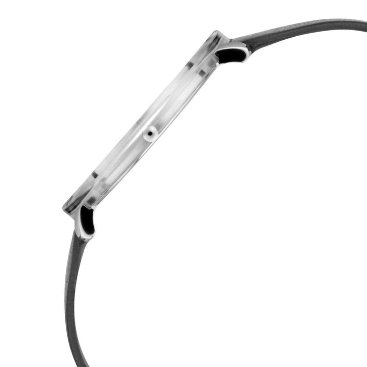 Titan Quartz Analog Silver Dial Leather Strap Watch for Men NS1778SL01