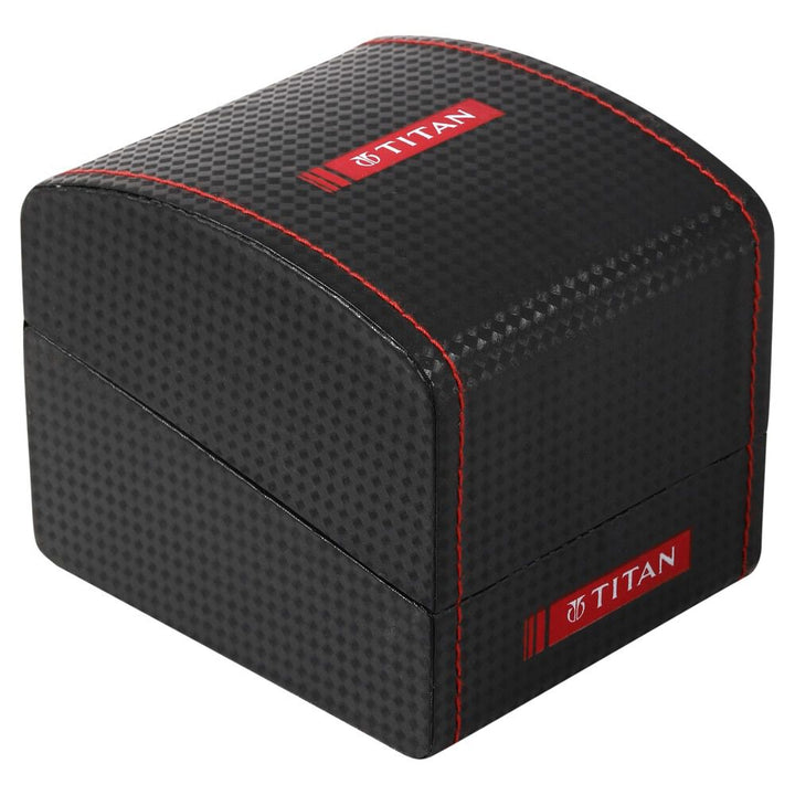 Titan Grandmaster Champagne Dial Chronograph Metal Strap Watch for Men-NL1786BM01