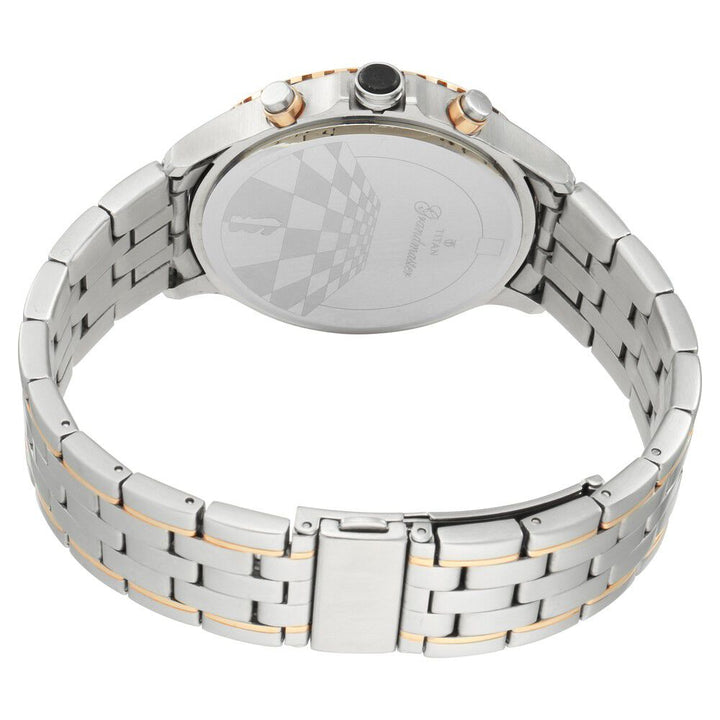 Titan Grandmaster Silver Dial Quartz Multifunction Metal Strap Watch for Men-NL1787KM01
