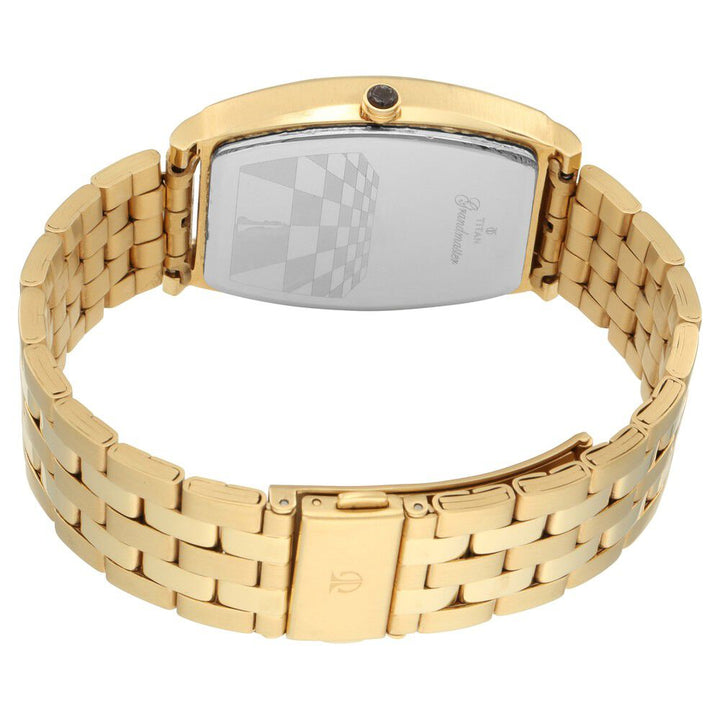 Titan Quartz Analog with Day and Date Silver Dial Metal Strap Watch for Men-1788YM01