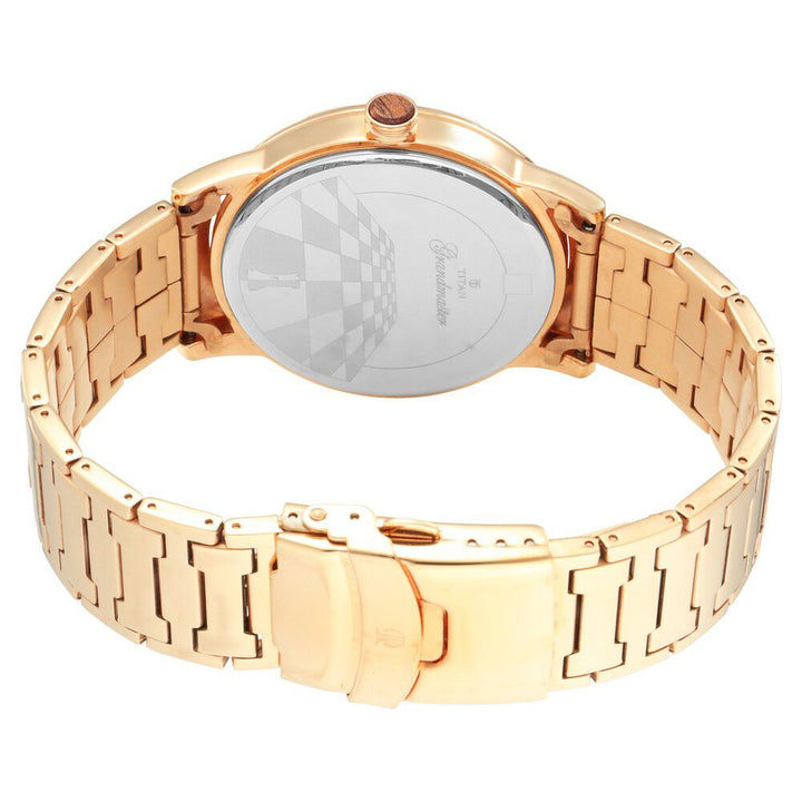 Titan Quartz Analog Silver Dial Metal Strap Watch for Men-NN1792WM01