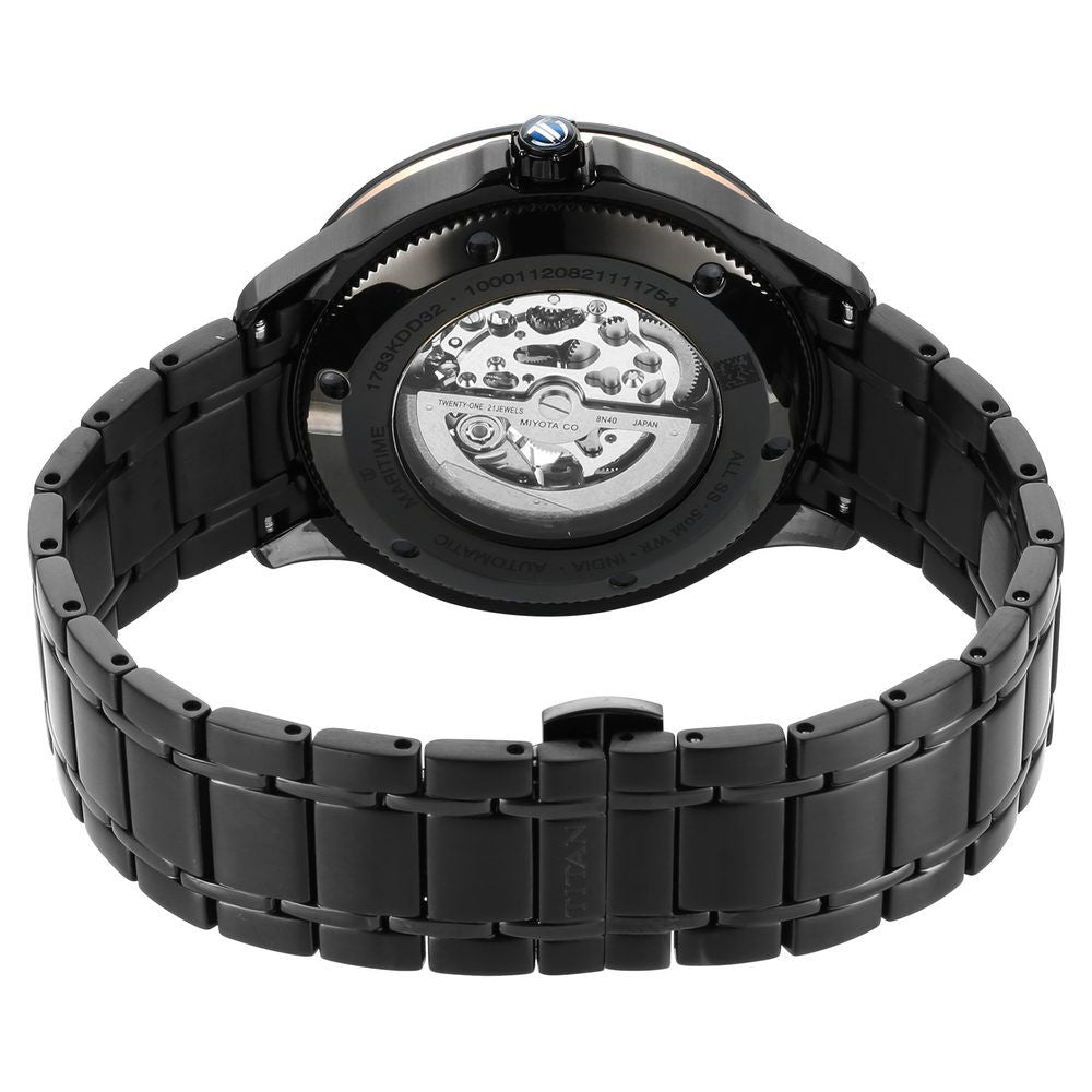Titan Automatic Black Dial Stainless Steel Strap Watch for Men NS1793KM04
