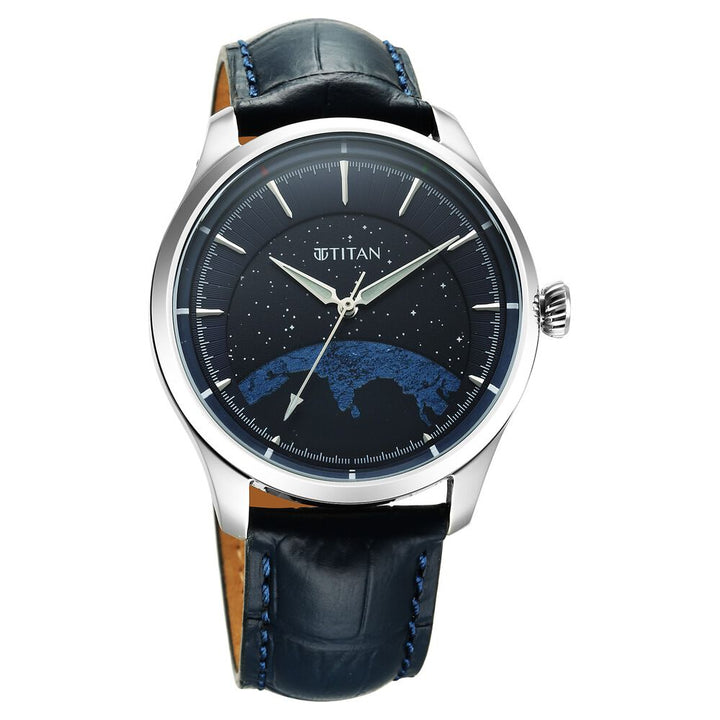 Titan Unity Automatic Leather Strap Watch For Men - Limited Series - Stellar Edition-1796SL01