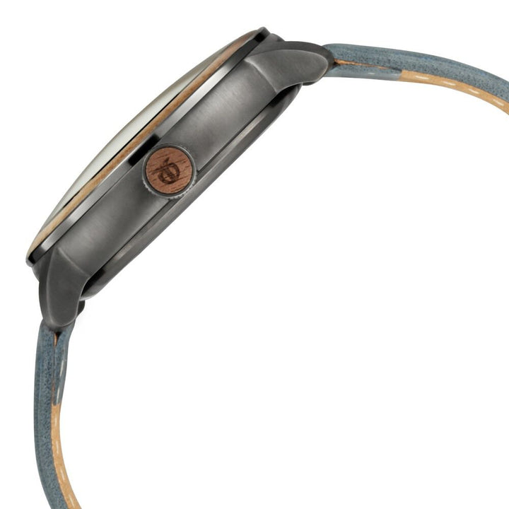 Titan Magnate Automatic Grey Dial Blue Leather Strap Watch - The Watch Factory ®