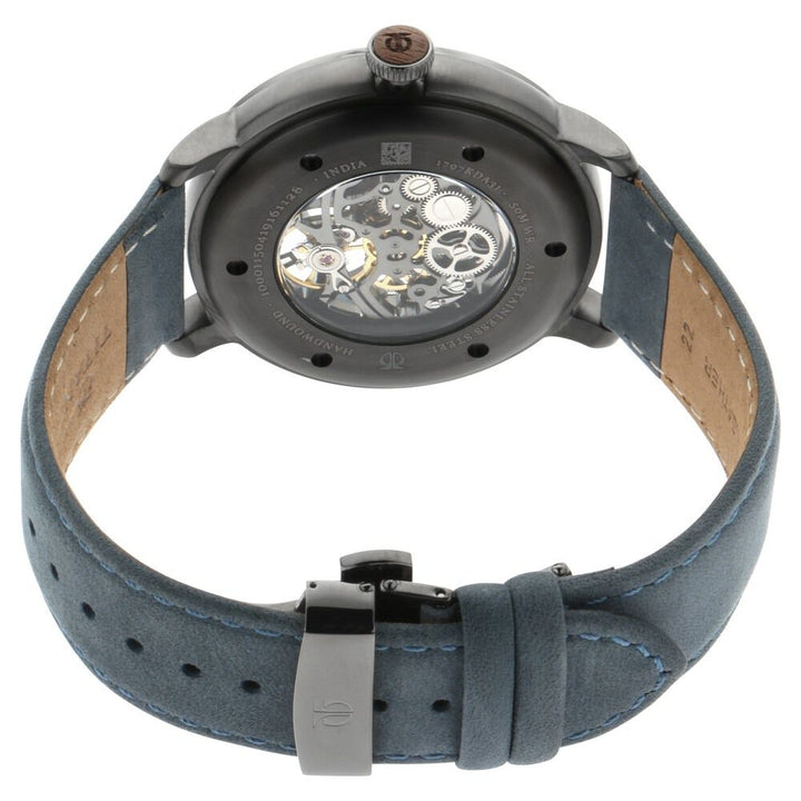 Titan Magnate Automatic Grey Dial Blue Leather Strap Watch - The Watch Factory ®