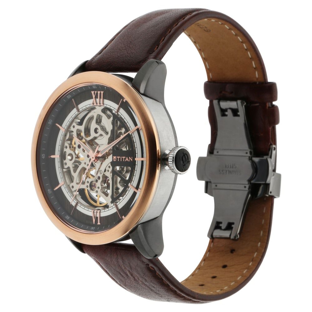 Titan Automatic Anthracite Dial Watch for Men NS1798KL01F