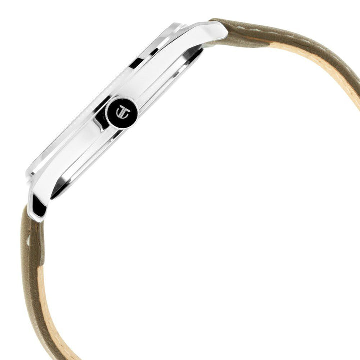 Titan Men's Urban Edge Lustrous Olive Dial Leather Watch NP1802SL08