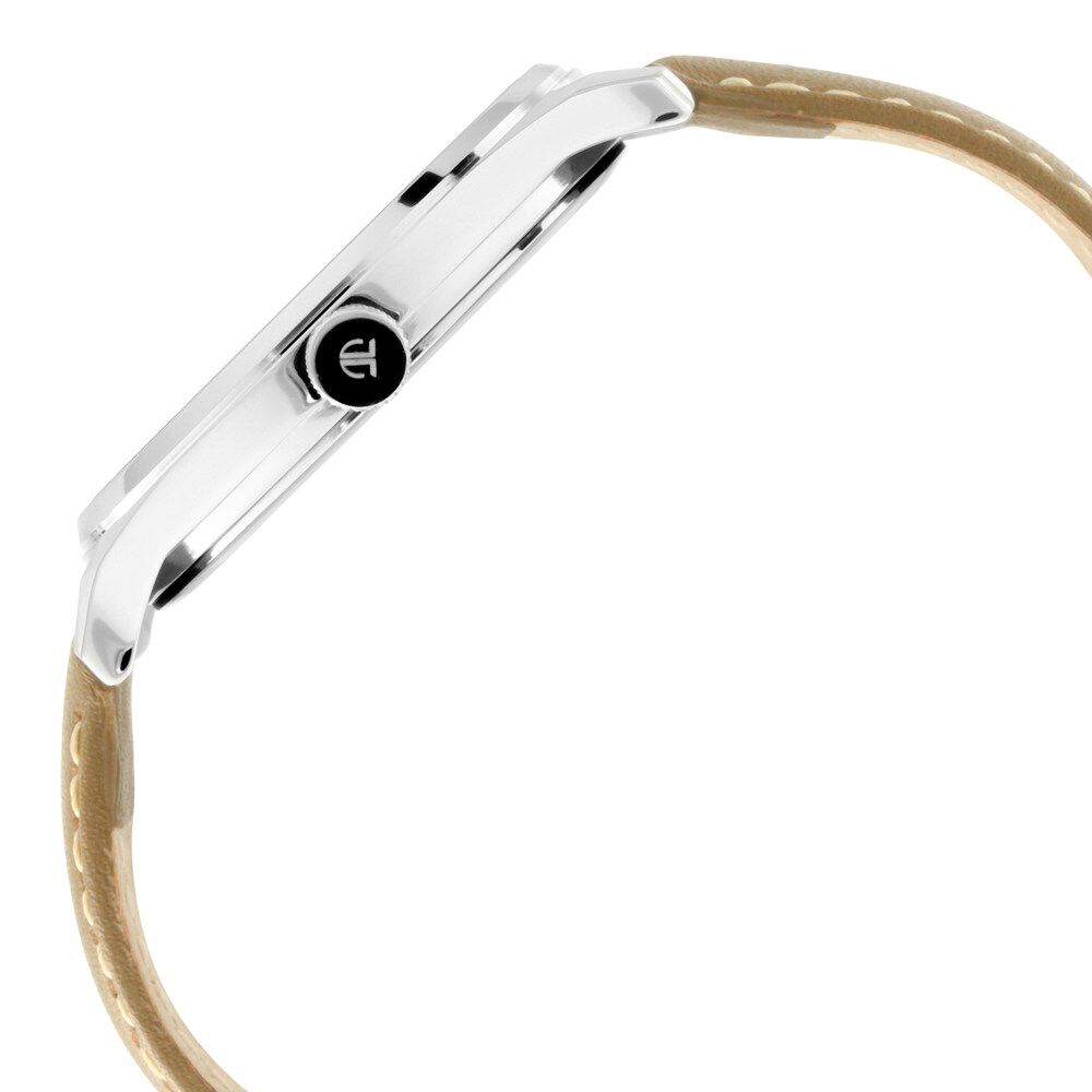 Titan Men's Urban Edge Lustrous Gold Dial Leather Watch NP1802SL09