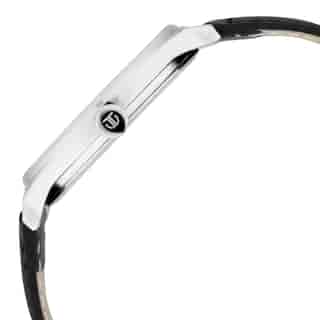 Titan Men's Minimalist Zen Watch: Sleek Leather Strap with Contrast Hands NS1802SL11 / 1802SL11