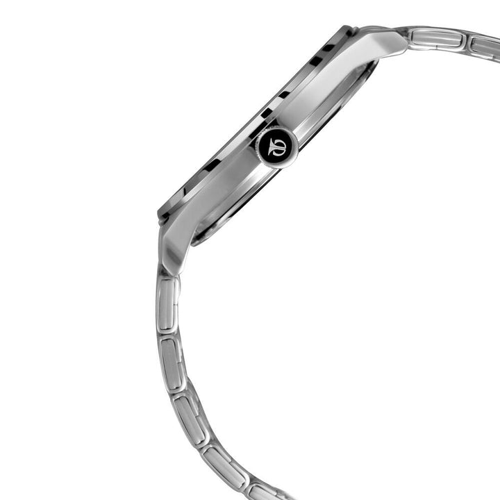 Titan Men's Minimalist Zen Watch: Sleek Metal Strap with Contrast Hands NS1802SM02