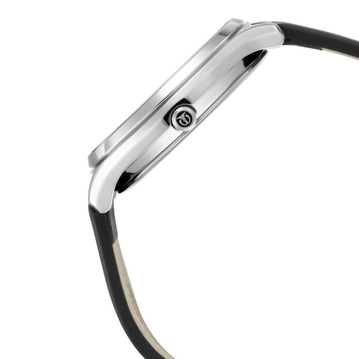 Titan Quartz Multifunction Silver Dial Leather Strap Watch for Men-NQ1803SL01