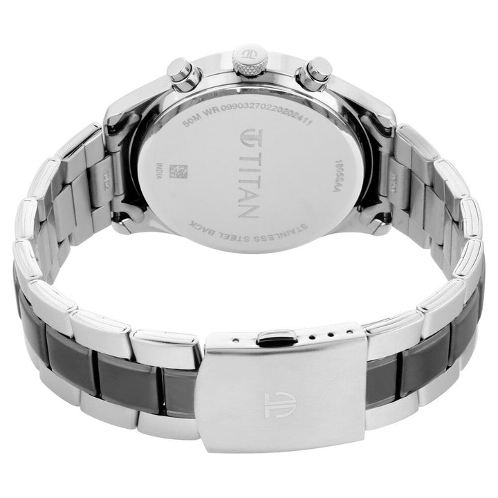 Titan Men's Metropolitan Charm: Men's Multifunctional Anthra Watch with Metallic Accents - The Watch Factory ®