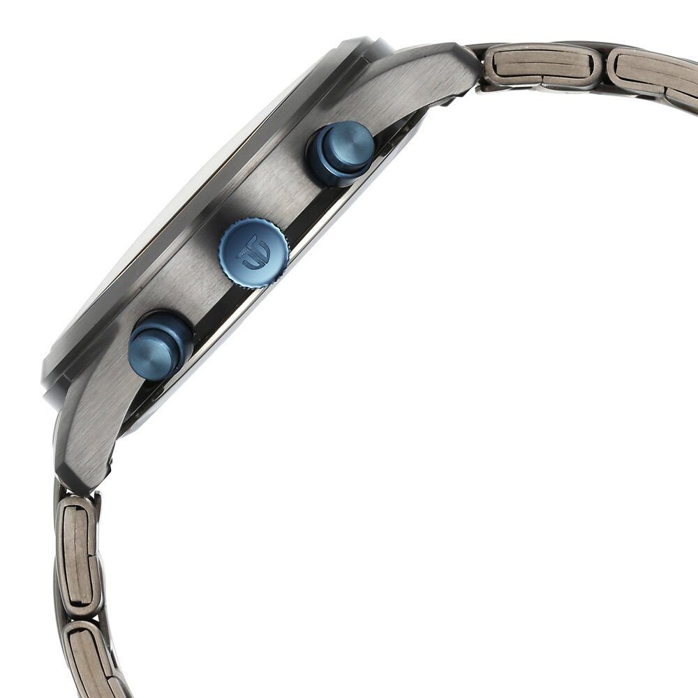 Titan Neo Splash Quartz Multifunction Anthracite Dial Stainless Steel Strap Watch for Men - The Watch Factory ®