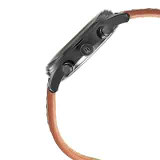 Titan Workwear Watch with Black Dial & Brown Leather Strap NN1805NL01 (DJ159)