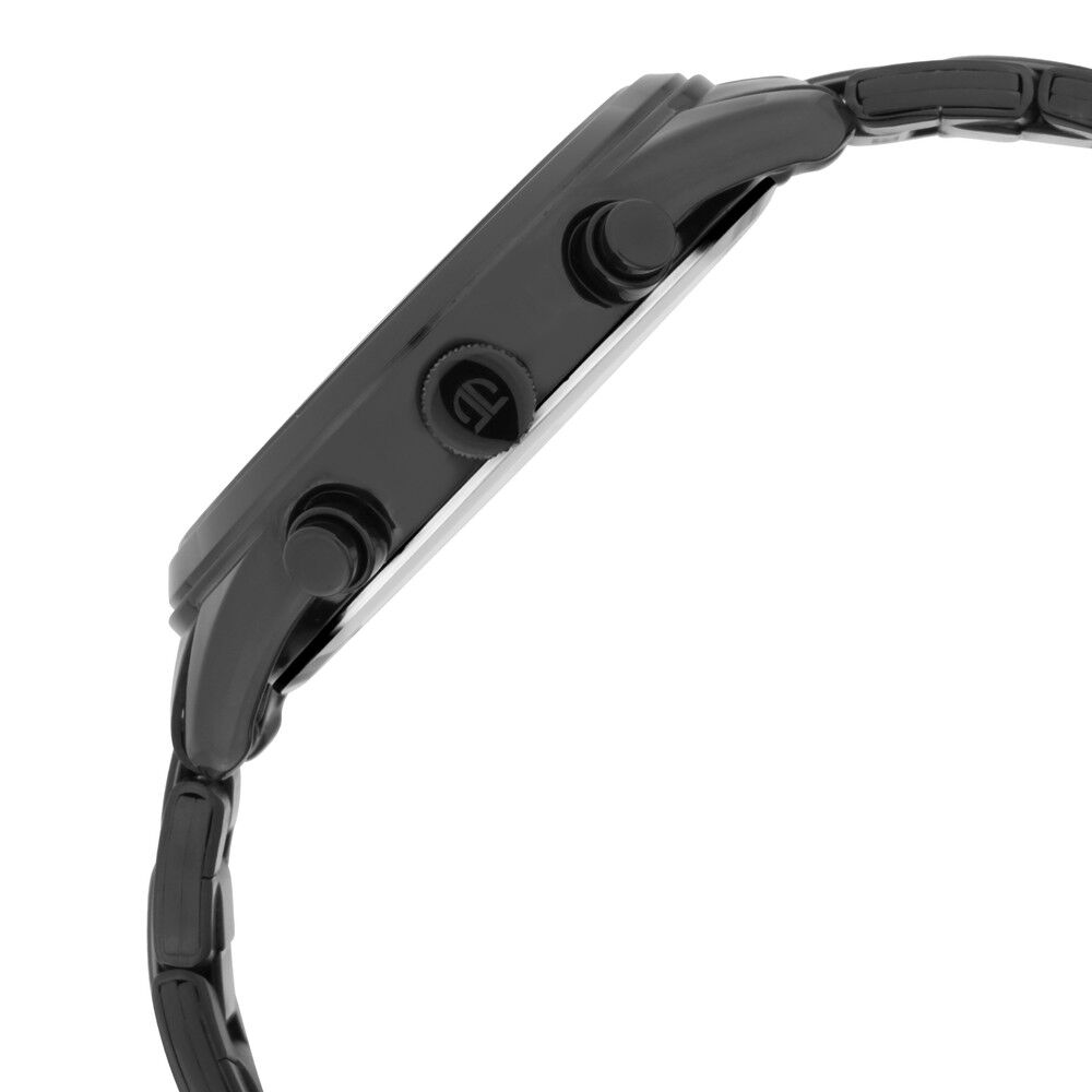 Titan Workwear Multifunction Black Dial Black Metal Strap Watch For Men - The Watch Factory ®