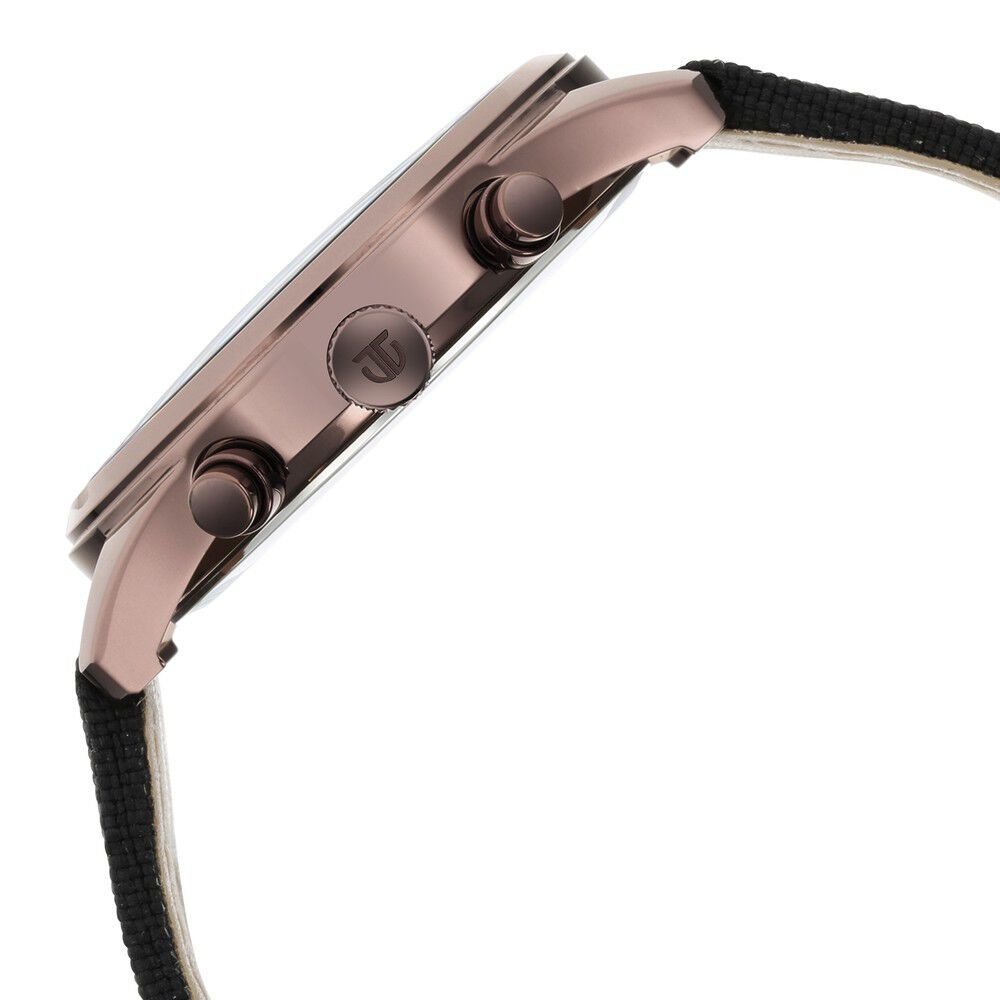 Titan Men's Infinity Chrono watch: Precise Blue Dial, Rose Gold Highlights, Durable Leather Strap - The Watch Factory ®