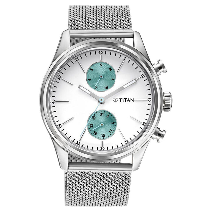 Titan Elmnt Analog Stainless Steel Strap watch for Men-1805SM04
