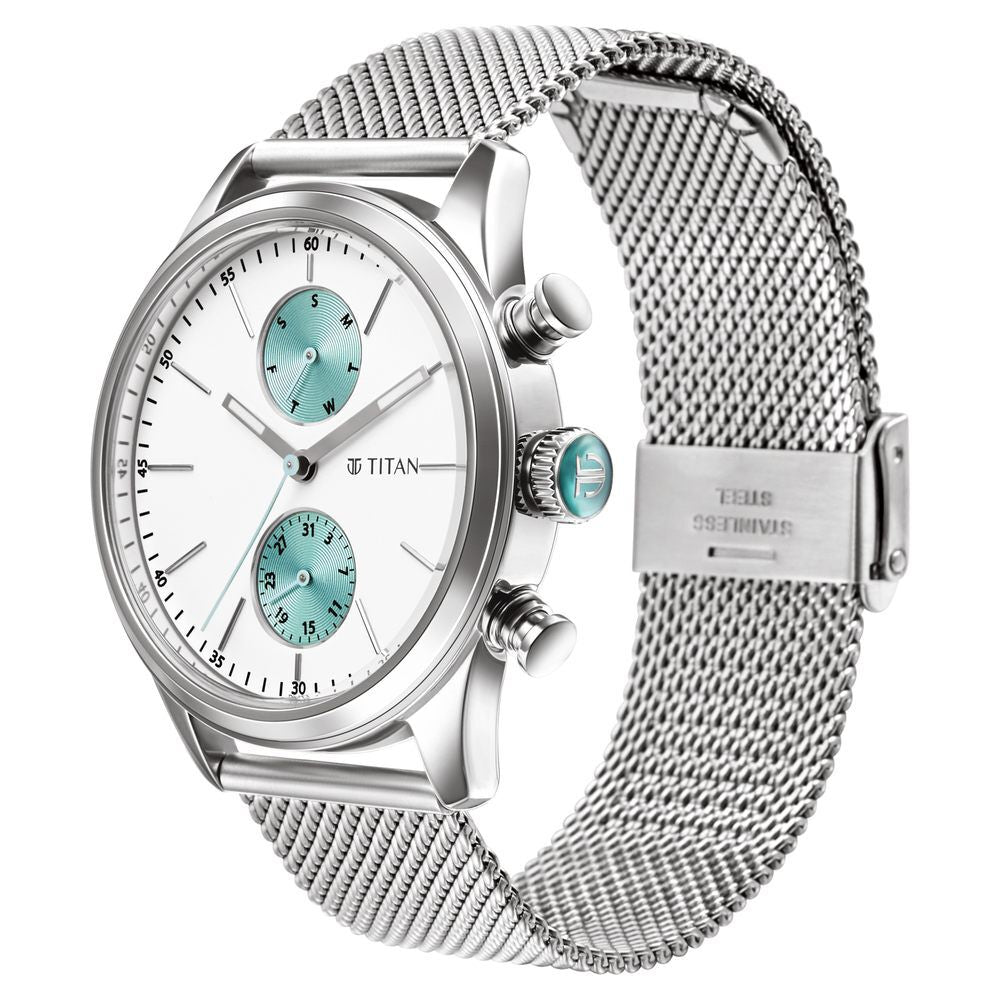 Titan Elmnt Analog Stainless Steel Strap watch for Men-1805SM04