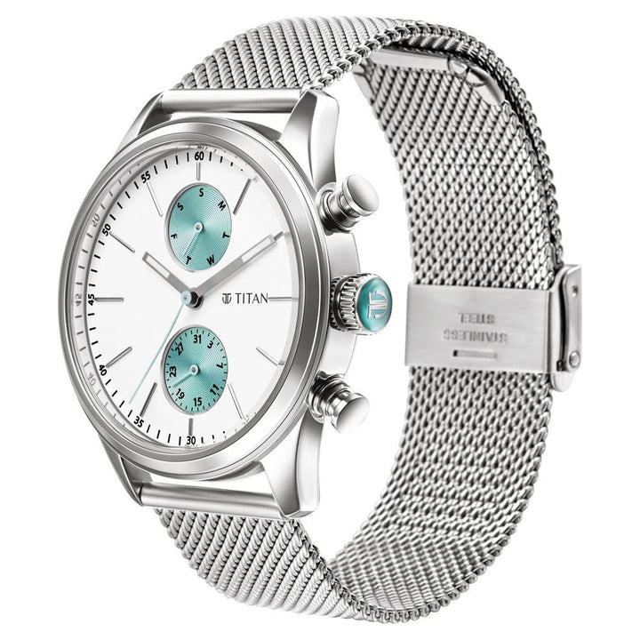 Titan Elmnt Analog Stainless Steel Strap watch for Men-1805SM04