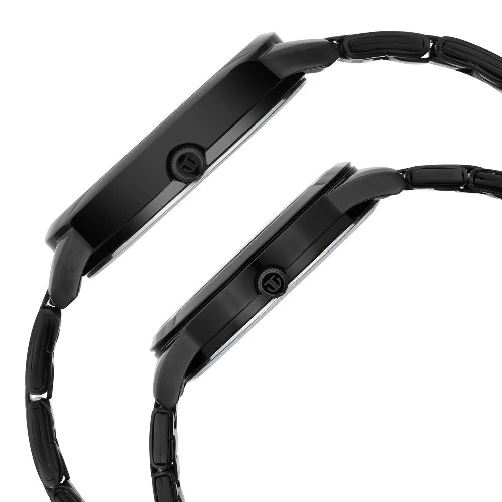 Titan Bandhan Anthracite Dial Analog with Date Stainless Steel Strap Watch for Couple - The Watch Factory ®