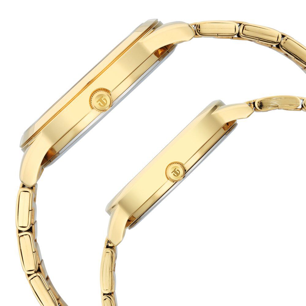 Titan Bandhan Grey Dial Analog Stainless Steel Strap Watch for Couple - The Watch Factory ®