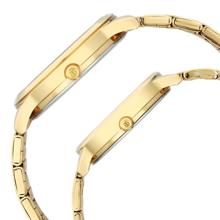 Titan Bandhan Grey Dial Analog Stainless Steel Strap Watch for Couple - The Watch Factory ®