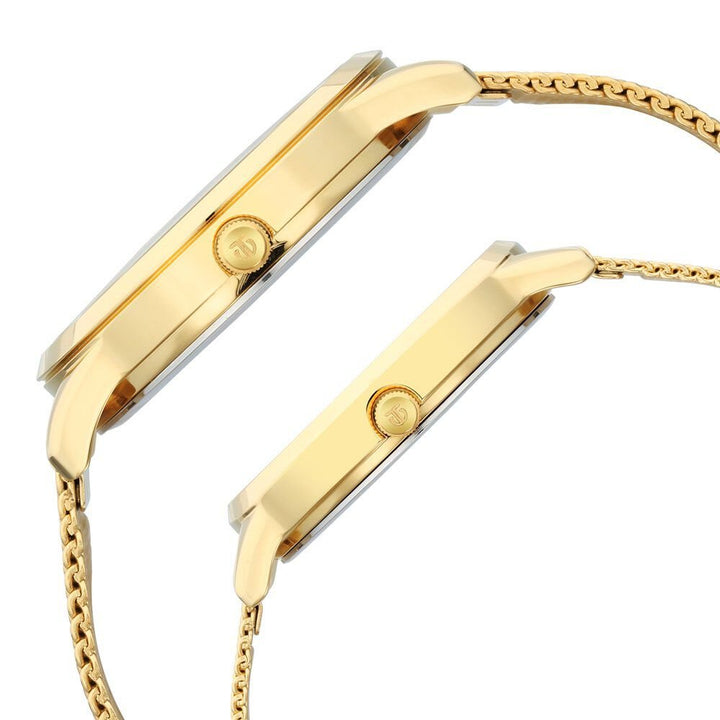 Titan Bandhan Champagne Dial Analog Stainless Steel Strap watch for Couple - The Watch Factory ®