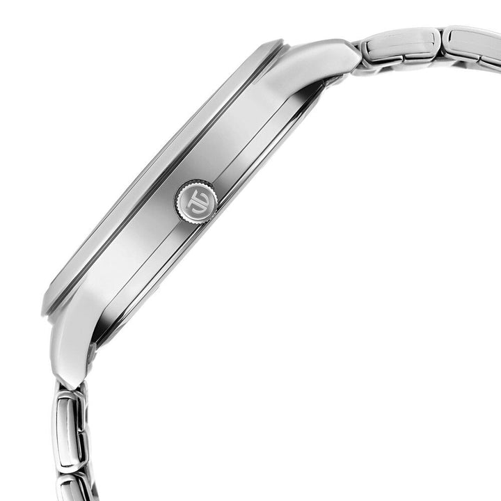 Titan Men's Timeless Style Watch: Refined Black Dial and Metal Strap NP1806SM02