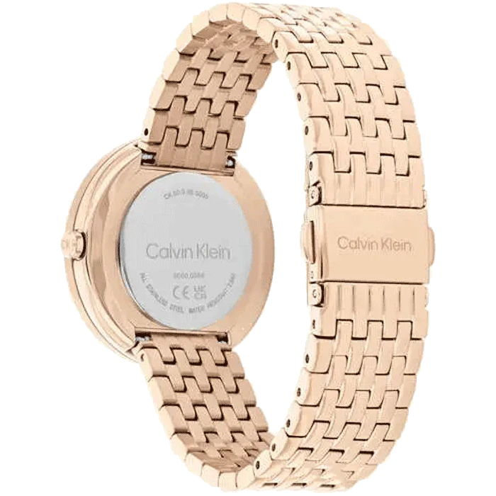 CALVIN KLEIN Twisted Bezel Analogue Watch For Women - 25100067
