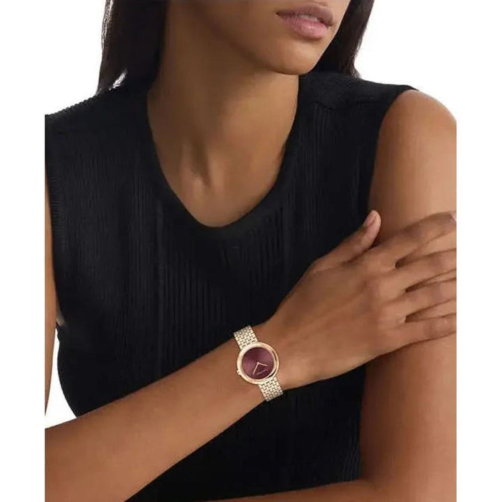 CALVIN KLEIN Twisted Bezel Analogue Watch For Women - 25100067