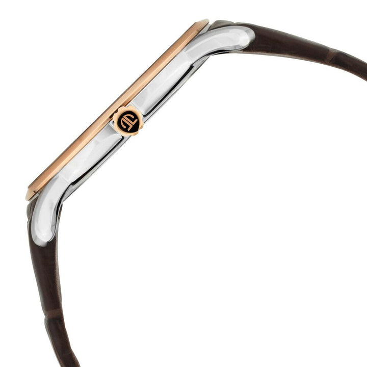 Titan Edge Mechanical Brown Dial Mechanical Leather Strap watch for Men-1811KL01