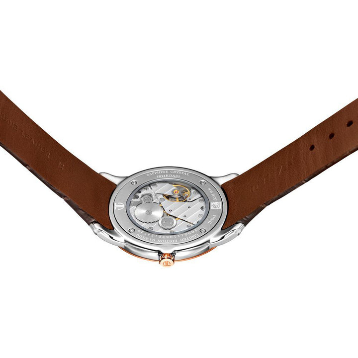 Titan Edge Mechanical Brown Dial Mechanical Leather Strap watch for Men-1811KL01