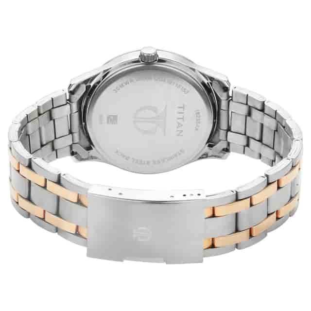 Titan Silver Dial Stainless Steel Strap Watch NP1823KM01 (DJ663)
