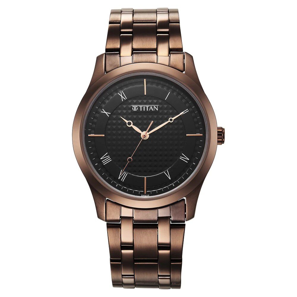 Titan Karishma Black Dial Watch for Men - The Watch Factory ®