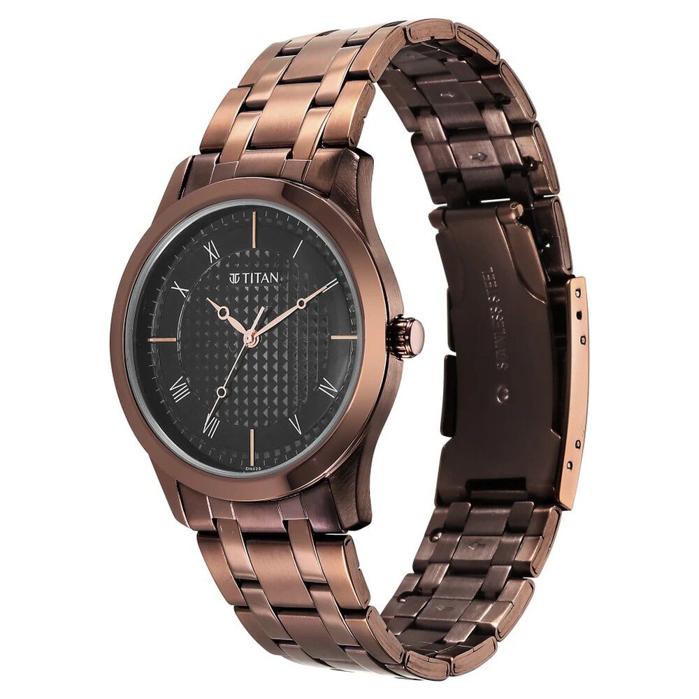 Titan Karishma Black Dial Watch for Men - The Watch Factory ®