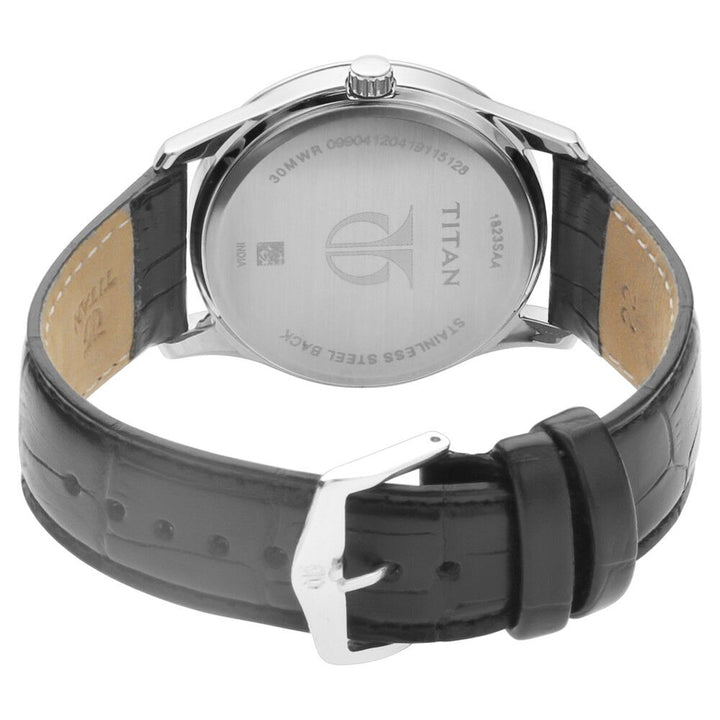 Titan Blue Dial Analog with Date Leather Strap watch for Men - The Watch Factory ®