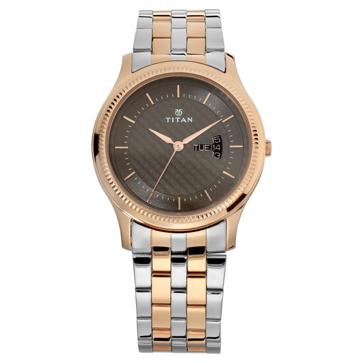 Titan 1824KM01 Brown Dial Men&