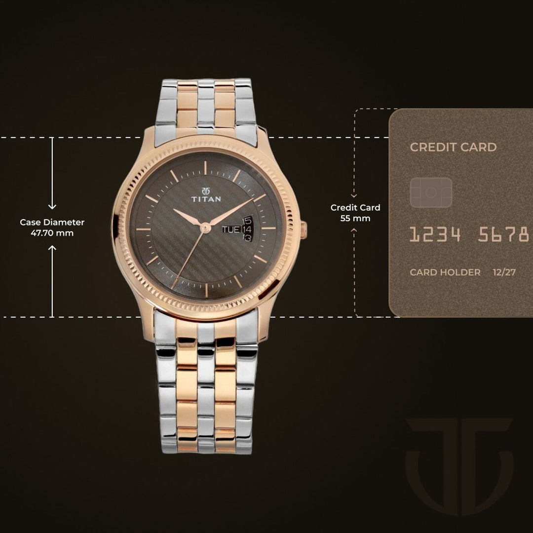 Titan 1824KM01 Brown Dial Men&