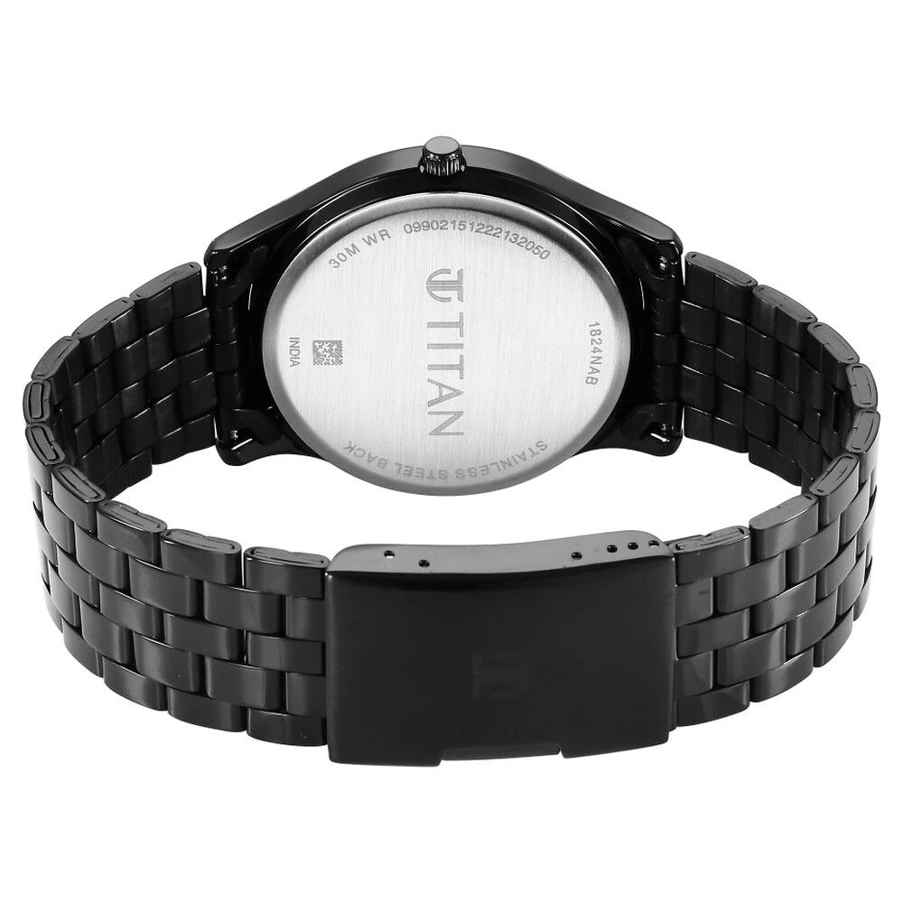 Titan Karishma Black Dial Watch for Men NS1824NM01