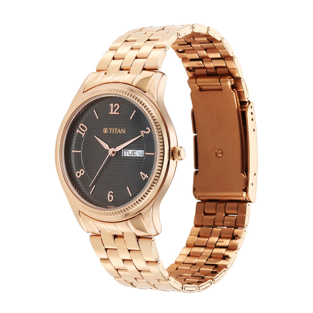 Titan Karishma Brown Dial Watch for Men  1824WM01 / NS1824WM01