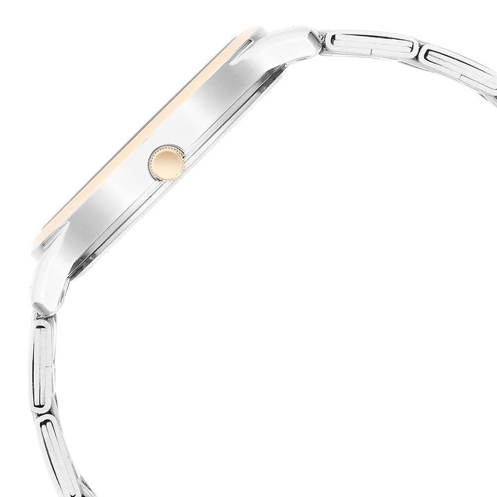 Titan Karishma Quartz Analog Black Dial Two Toned Stainless Steel Strap Watch For Men - The Watch Factory ®