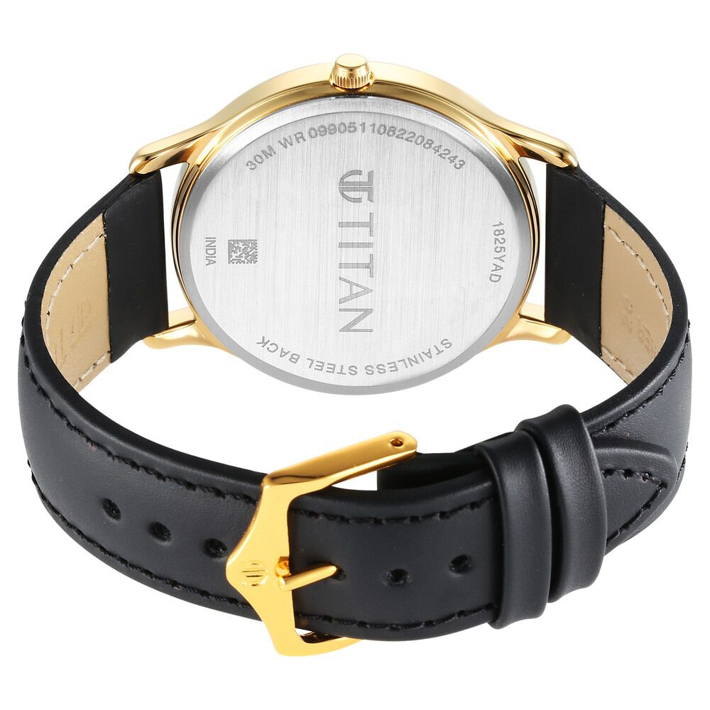 Titan Karishma Radiance Black Dial Analog Leather Strap watch for Men - The Watch Factory ®