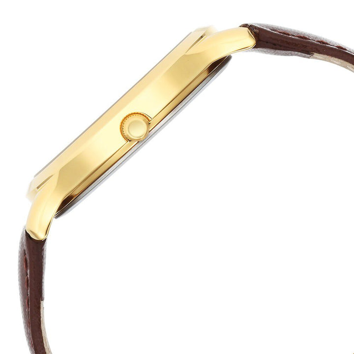 Titan Karishma Radiance Brown Dial Analog Leather Strap watch for Men NS1825YL04